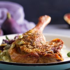 Confit duck leg