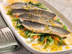 Sea-bass-and-vegetables