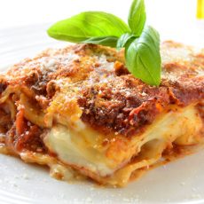 Traditional beef lasagne