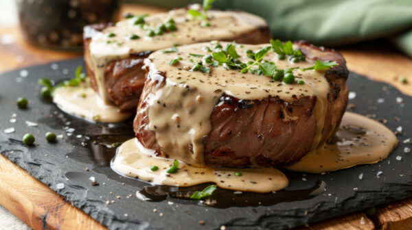 Brandy & Green Peppercorn Sauce